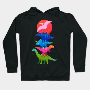 Colourful Dinosaurs Hoodie